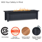 Real Flame Ortun Propane Fire Table