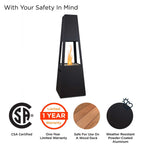 Real Flame Ferro Chiminea Fire Pit With Hidden Propane Tank