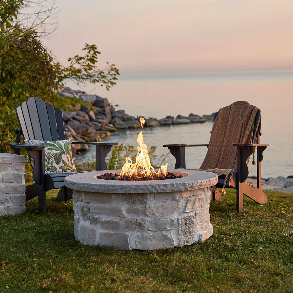 Real Flame Scottsdale 40" Round Propane Fire Pit Table