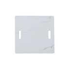 Elementi Plus Bianco White Marble Porcelain Fire Table