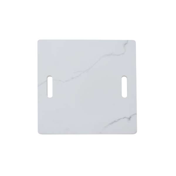 Elementi Plus Bianco White Marble Porcelain Fire Table