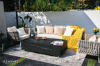 Elementi Plus Varna Marble Porcelain Fire Table
