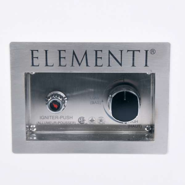 Elementi Plus Bianco White Marble Porcelain Fire Table