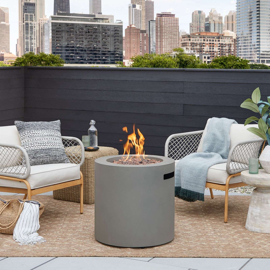 Real Flame Aegean 24" Round Fire Table