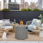 Real Flame Aegean 24" Round Fire Table