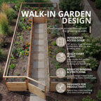 Outdoor Living Today Garden in a Box with Birdnetting Cover | 8 x 16